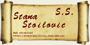 Stana Stoilović vizit kartica